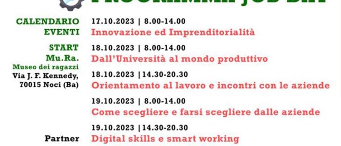 Immagine 2: Dal 17 al 21 ottobre: Arriva la JobWeek dedicata all'orientamento