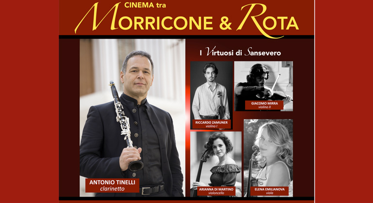 19 novembre: Il cinema in musica con la Rassegna di Concerti “Saverio Mercadante”