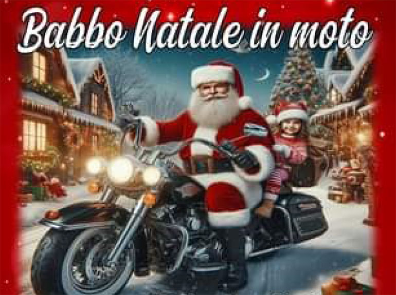 30 dicembre: Babbo Natale arriva in moto