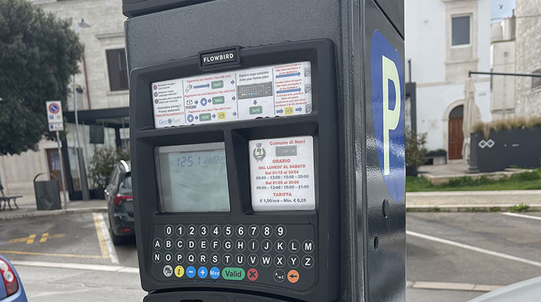 Ripristino del servizio di parcheggio a pagamento in ambito urbano