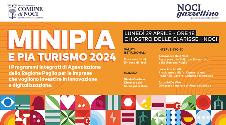 MiniPia e Pia Turismo, un incontro al Chiostro delle Clarisse