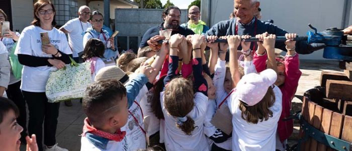 Immagine 2: I bambini fanno la vendemmia