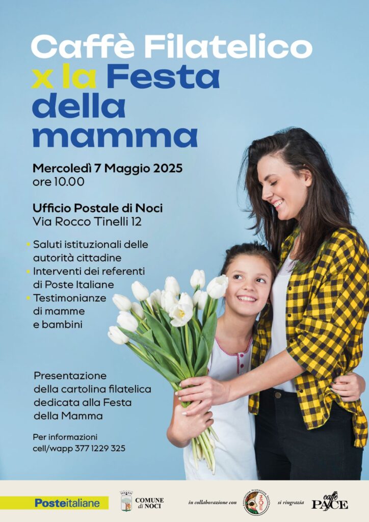 Caffè filatelico per la festa della mamma