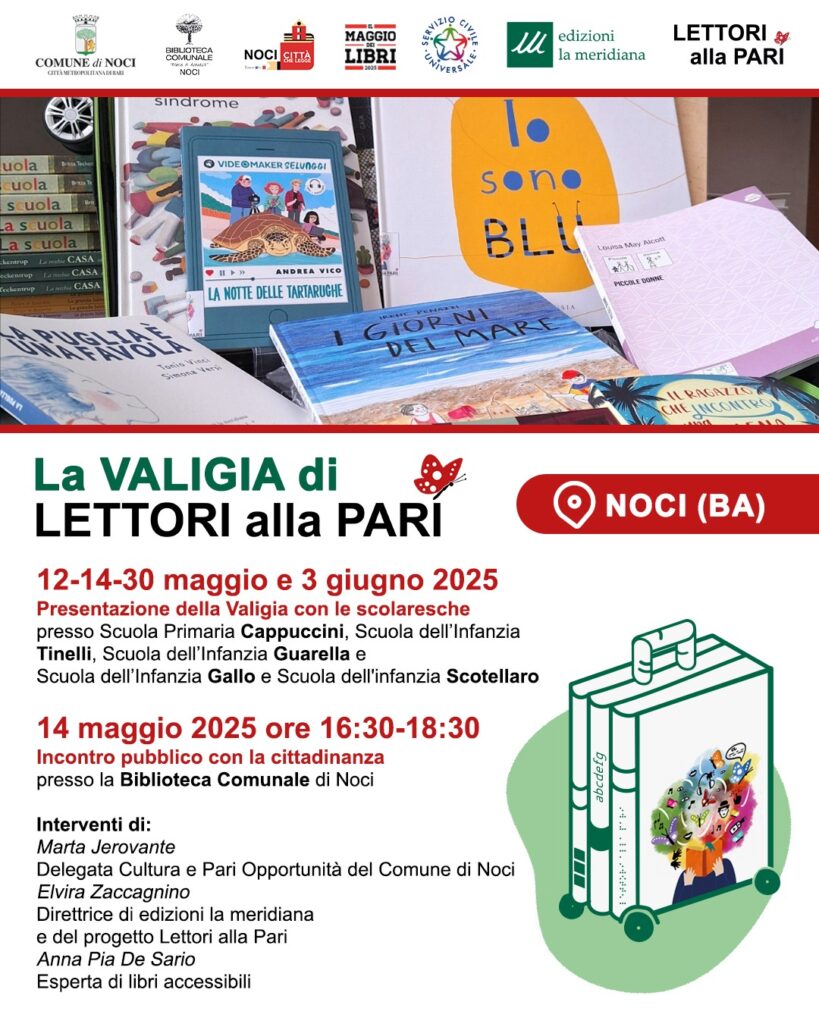La Valigia di Lettori alla Pari fa tappa a Noci