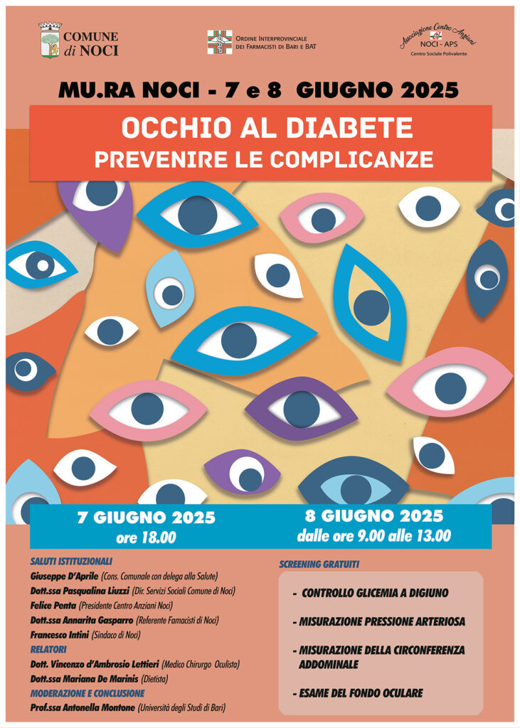 “Occhio al Diabete”, due giornate dedicate alla prevenzione al MuRa