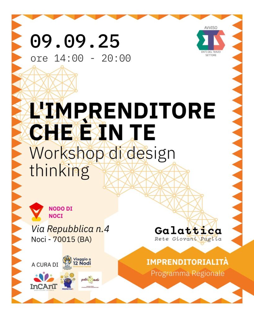 L’imprenditore che è in te, un ciclo di workshop per giovani e adulti