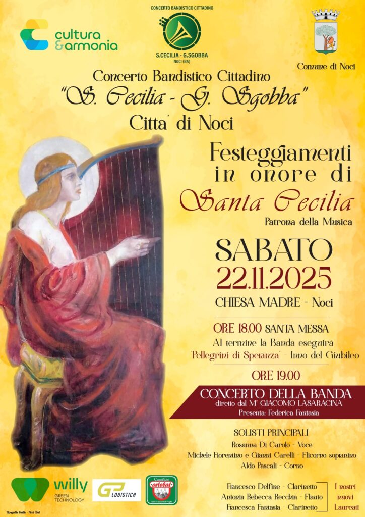 La banda rende omaggio a Santa Cecilia