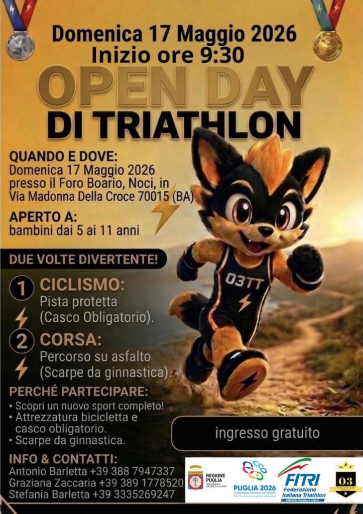 Un open day dedicato al triathlon giovanile