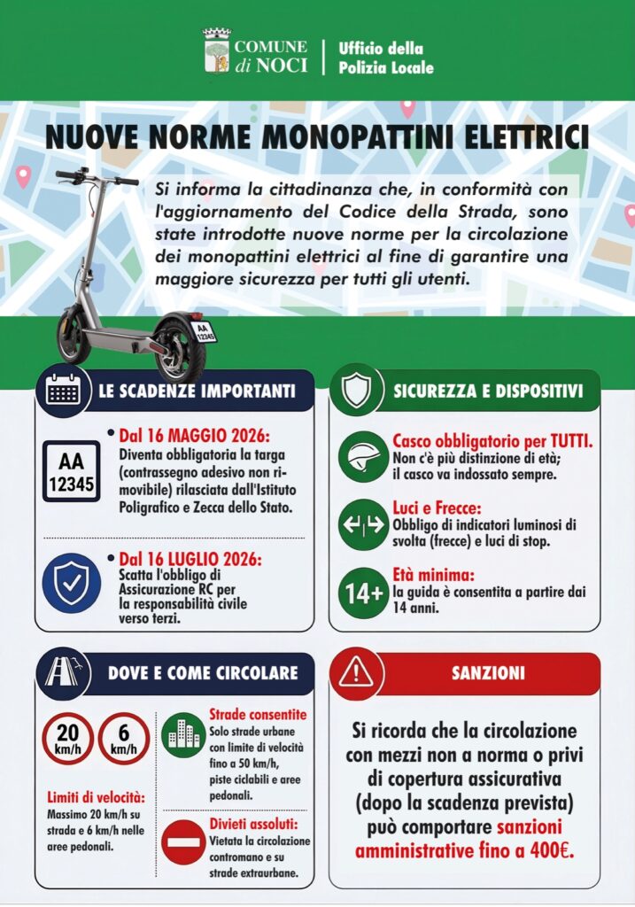 Monopattini elettrici: nuove regole, contrassegno e assicurazione obbligatoria