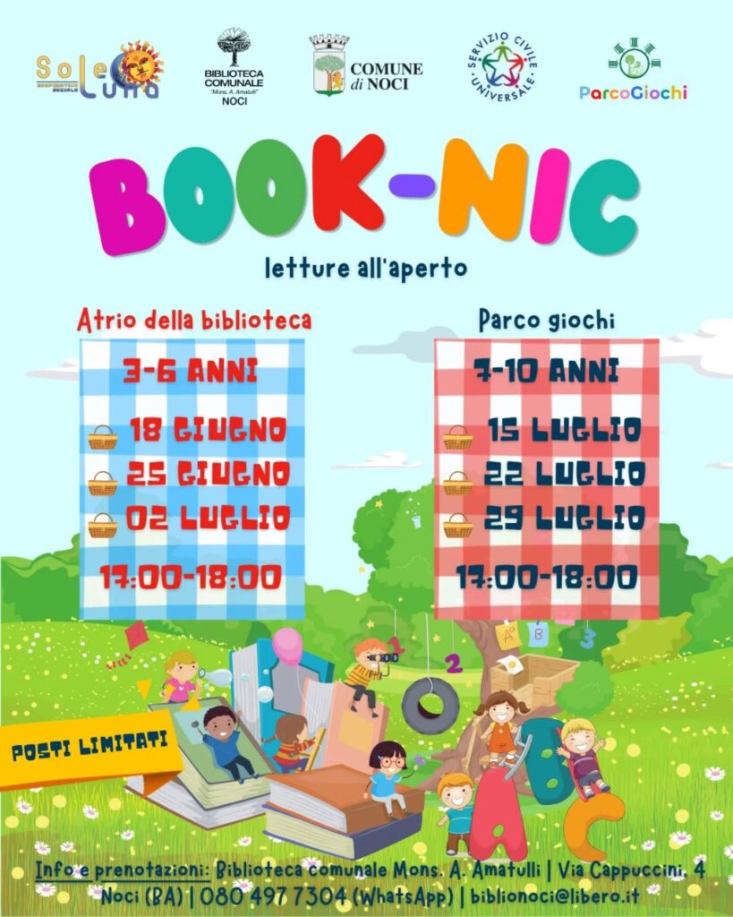 Book-Nic, un’estate di letture all’aria aperta