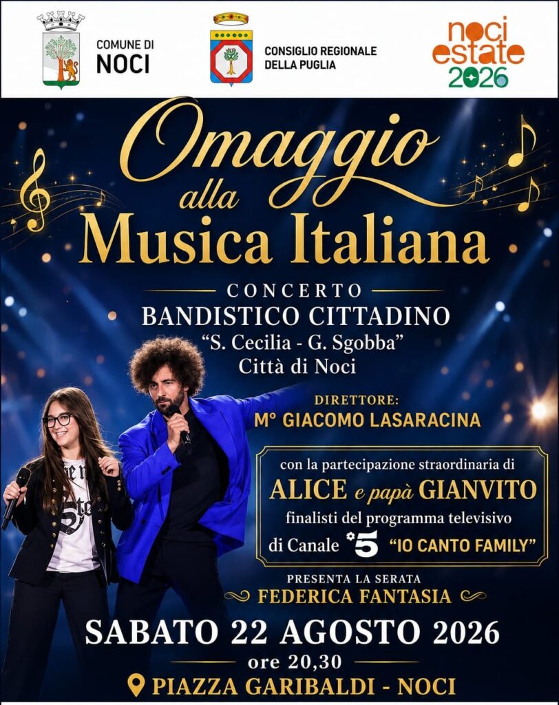 Noci celebra la grande musica italiana