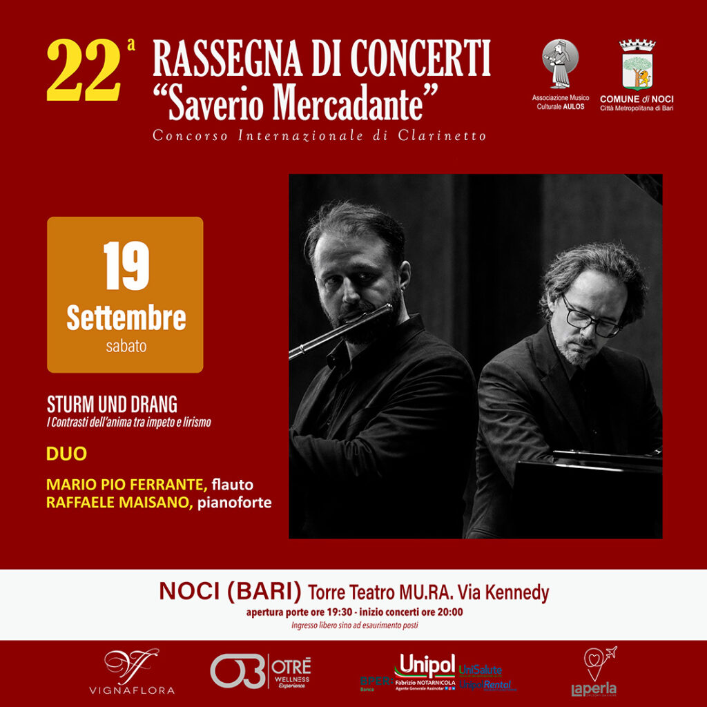 Il programma della rassegna di concerti e concorso internazionale “Saverio Mercadante”