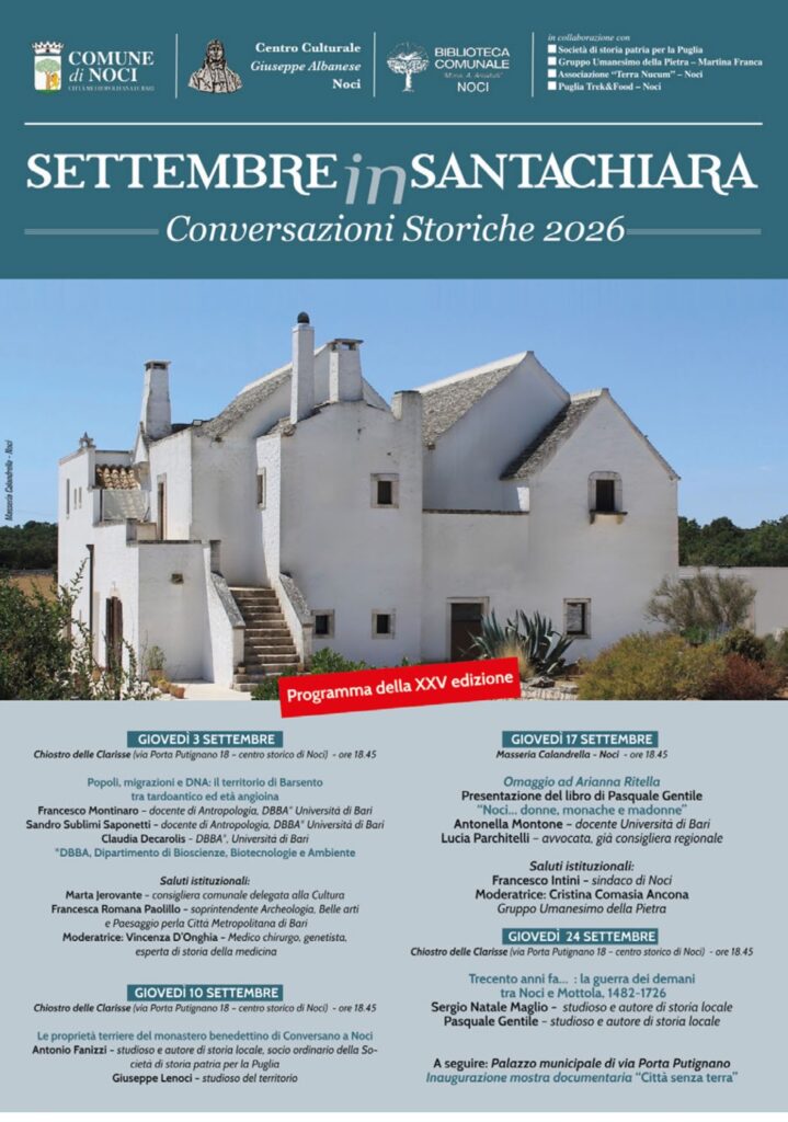 Al via la 25ª edizione di Settembre in Santa Chiara